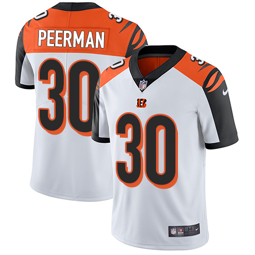 Nike Bengals #30 Cedric Peerman White Men's Stitched NFL Vapor Untouchable Limited Jersey